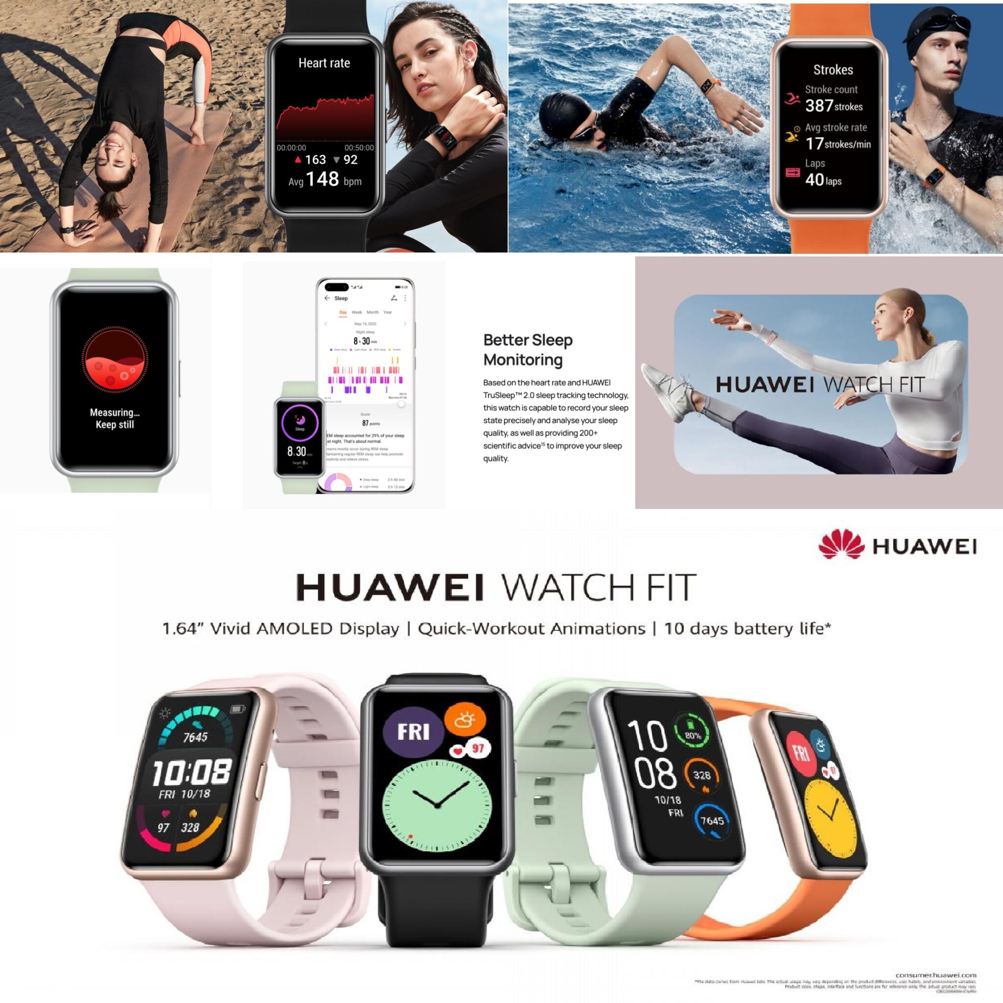 smart fitness watch huawei fit